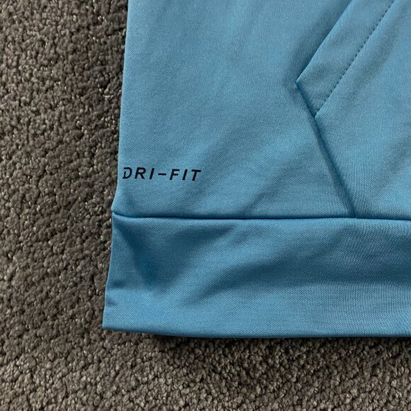 Nike Dri Fit Pullover Hoodie Men's 2XLT Big and Tall Blue Spell Out 860483 449 - Picture 2 of 8